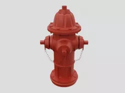 Fire Hydrant - Classic Fireplug - Safety and Emergency Equipment Low-poly 3D model