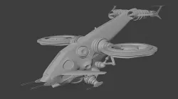 Flying Attack Ship 3D model