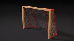 Football goal 3D model