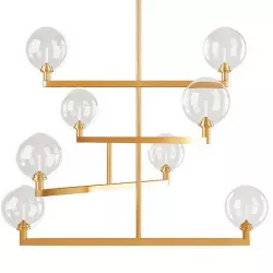 GAMBIT CHANDELIER Low-poly 3D model