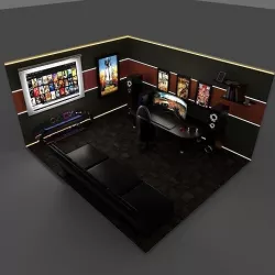 game room 3D model