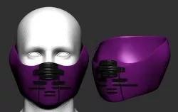 Gas mask helmet 3d model scifi  3D model