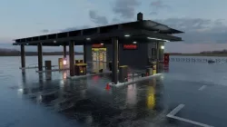 Gas station  3D model