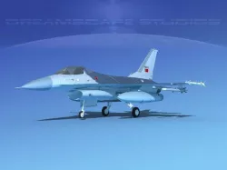 Gen Dyn F-16A Falcon  Portugal 3D model