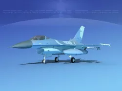 Gen Dyn F-16A Falcon V30 Greece 3D model