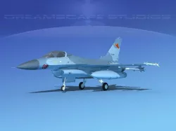 Gen Dyn F-16A Falcon V31 Indonesia 3D model