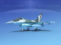 Gen Dyn F-16A Falcon Venezuela 3D model