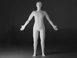 Generic Human Character Basemesh Low-poly 3D model