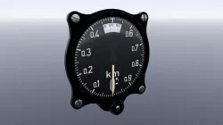 GERMAN ALTIMETER GAUGE Low-poly 3D model