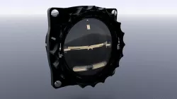 GERMAN ARTIFICIAL HORIZON GAUGE Low-poly 3D model