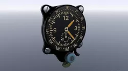 GERMAN CLOCK GAUGE Low-poly 3D model