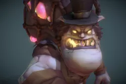 Ghoul Boss - Low Poly Hand Painted Low-poly 3D model