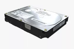 HDD Quantum Fireball Low-poly 3D model