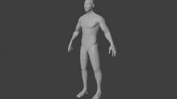 Human Male Mesh Low-poly 3D model