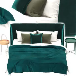 Ikea Tufjord bed Gladom and Burvik side tables 3D model