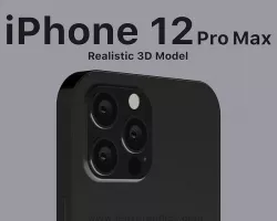 iPhone 12 Pro Max Graphite 3D model