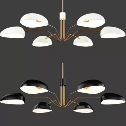 JANE CHANDELIER Low-poly 3D model