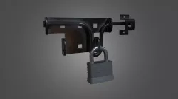 Lock and Padlock - 4K PBR Game Ready Low-poly 3D model