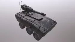 Low Poly Tank Low-poly 3D model