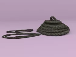 Lowpoly Rope Models Low-poly 3D model