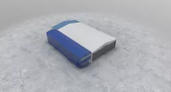 LQSA Hangar 2 Low-poly 3D model
