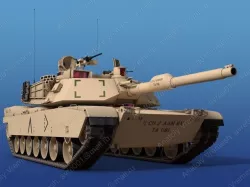 M1A1-Abrams tank 3D model