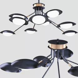 Maxim Lighting Scan 12 LED 9-Light Chandelier Low-poly 3D model