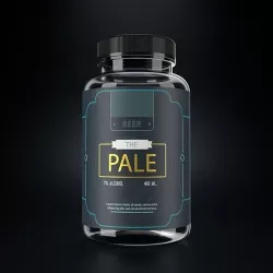 Medical glass jar with plastic cap  3D model