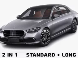 Mercedes-Benz S-class 2021 LWB and SWB 3D model