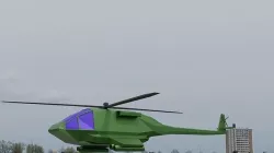 Military  Helicopter Basic Low-poly 3D model