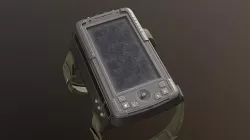 Military wrist tablet Low-poly 3D model