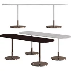 Misura Emme Stiletto Console table Oval wooden console table 3D model