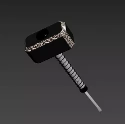 Mjolnir  Low-poly 3D model