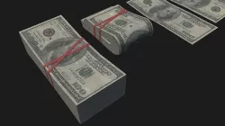 Money USD Pack Low-poly 3D model