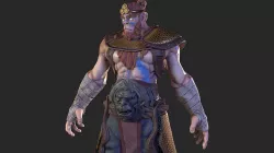 Monkey King game ready PBR character Low-poly 3D model