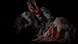 Moon Beast - Lovecraft Monster Low-poly 3D model