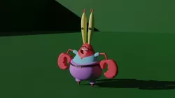 Mr Krabs for Blender 3D model