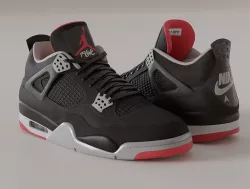 Nike Air Jordan 4 Retro Bred Shoe 3D model