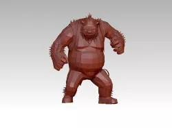 Orge Monster low poly  troll Low-poly 3D model
