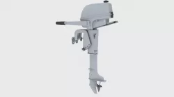 Outboard 3HP 3D model