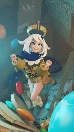 Paimon is emergency food 3D model