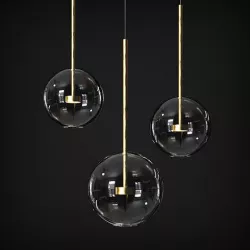Pendant Map Giopato Coombes Soffio Bolle Bls Mono Lamp 3D model