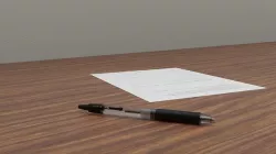 Photorealistic Commercial Gel Pen Low-poly 3D model