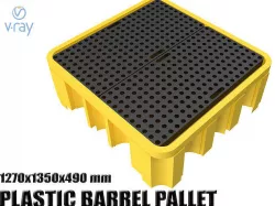 Plastic barrel pallet 3D model