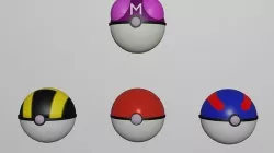 Pokeballs pokemon mouse Low-poly 3D model