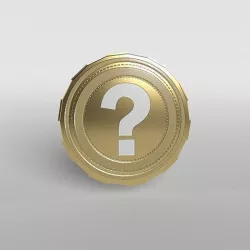 Question Mark Coin Low-poly 3D model