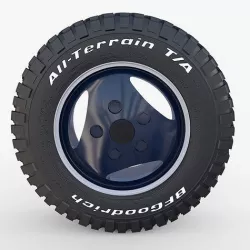 Range Rover Classic Wheel BF Goodrich Mud 3D model