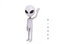 Rigged Alien Character 3D model