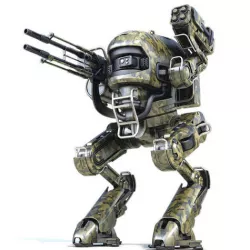 Robot rocket launcher 3D model