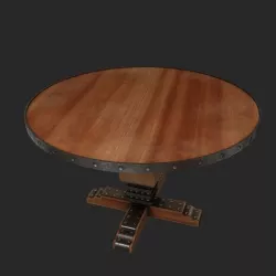 round table 3D model